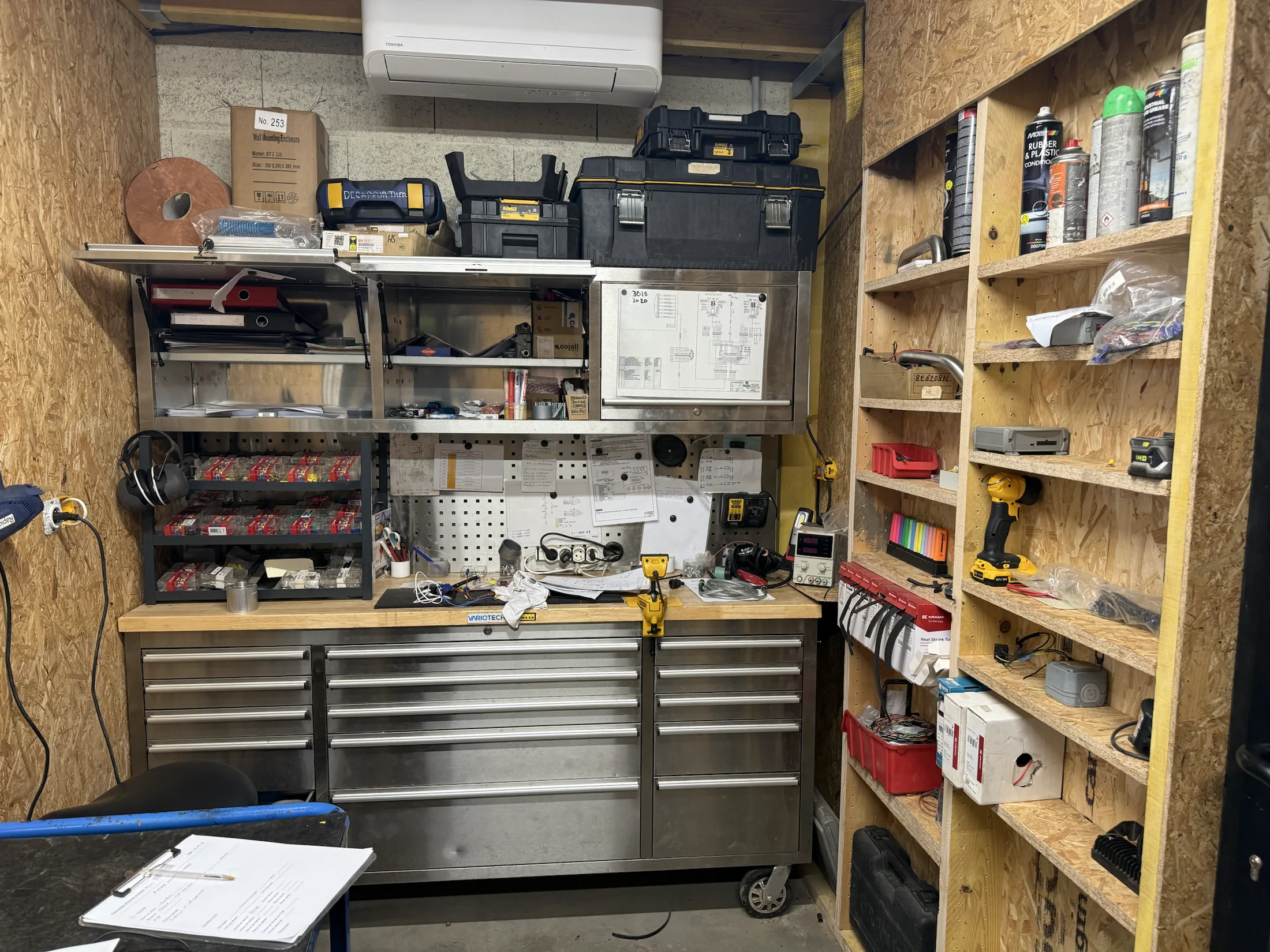 Zone électrique de l'atelier DYNA
