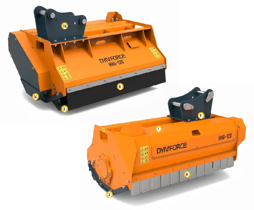 DYNFORCE HHG – broyeur hydraulique – vue principale 1